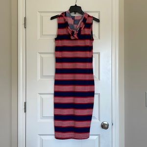 Swimwear cover up or sportswear.